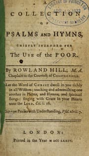 Tapa de A Collection of Psalms and hymns