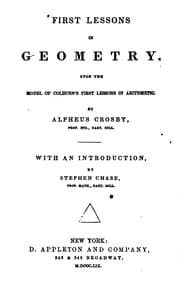 Tapa de First Lessons in Geometry Upon the Model of Colburn's First Lessons in Arithmetic