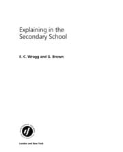 Tapa de Explaining in the secondary school