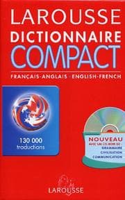 Tapa de Larousse Dictionnaire Compact Francais Anglais Anglais Francais