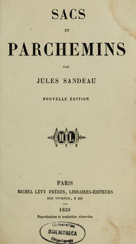 Tapa de Sacs et parchemins