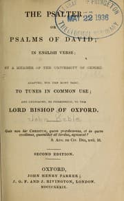 Tapa de The Psalter or Psalms of David
