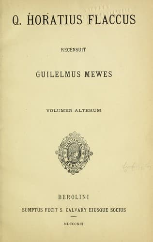 Tapa de Q. Horatius Flaccus