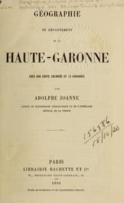 Tapa de Géographie du département de la Haute-Garonne
