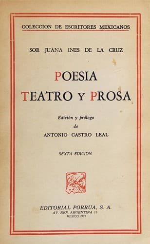 Tapa de Poesia, teatro y prosa