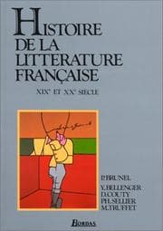 Tapa de Histoire De LA Litterature Francaise 19-20th Century