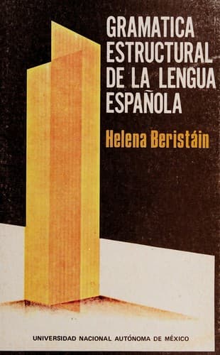 Tapa de Gramática estructural de la lengua española
