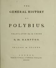 Tapa de The general history of Polybius