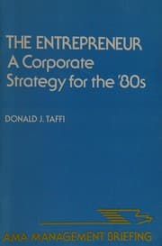 Tapa de The entrepreneur, a corporate strategy for the '80s
