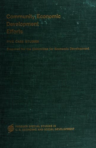 Tapa de Community economic development efforts