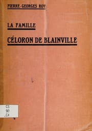 Tapa de La famille Céloron de Blainville