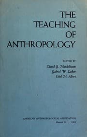 Tapa de The teaching of anthropology