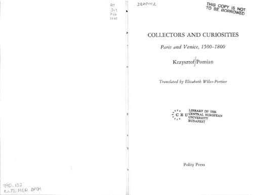 Tapa de Collectors and Curiosities