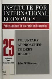 Tapa de Voluntary Approaches to Debt Relief (Policy Analyses in International Economics) (Policy Analyses in International Economics)