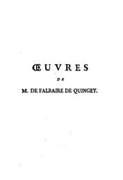 Tapa de Œuvres de M. de Falbaire de Quingey