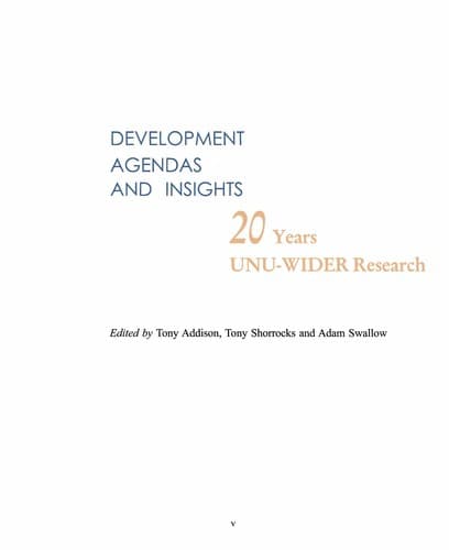Tapa de Development agendas and insights