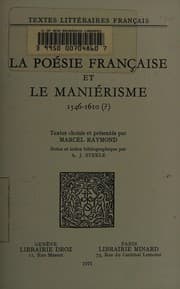 Tapa de POESIE FRANCAISE ET LE MANIERISME (TEXTES FRANCAIS CLASSICS ET MODERN)