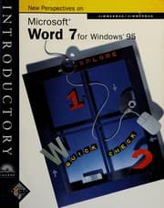 Tapa de New perspectives on Microsoft Word 7 for Windows 95