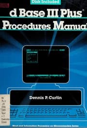 Tapa de dBase III plus procedures manual