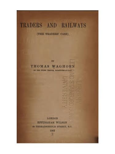 Tapa de Traders and railways