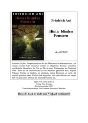 Tapa de Hinter blinden Fenstern: Roman