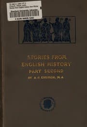 Tapa de Stories from English History from Richard II to Charles I
