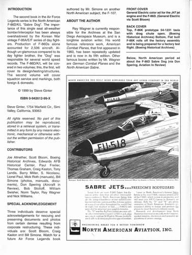 Tapa de North American Sabre jet