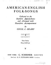 Tapa de American-English folk-songs