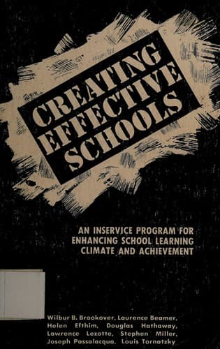 Tapa de Creating effective schools