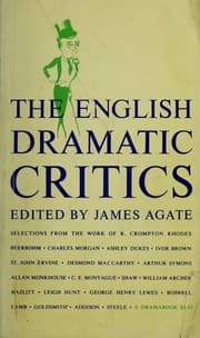 Tapa de The English dramatic critics