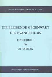 Tapa de Die bleibende Gegenwart des Evangeliums