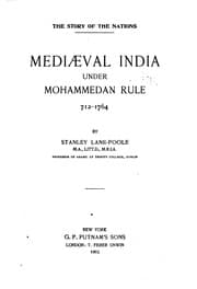 Tapa de Medieval India Under Mohammedan Rule, 712-1764