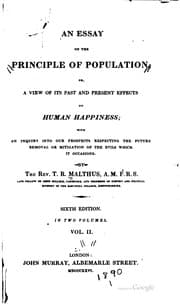 Tapa de An essay on the principle of population