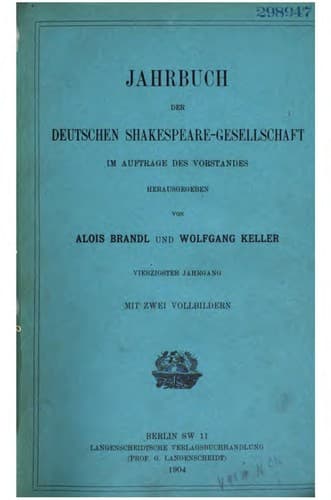 Tapa de Jahrbuch