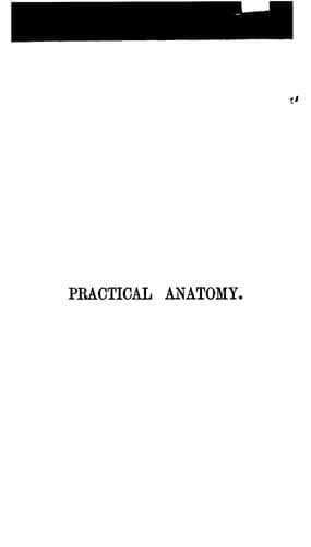 Tapa de Practical Anatomy: A Manual of Dissections