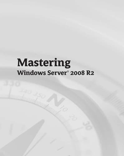 Tapa de Mastering Windows server 2008 R2