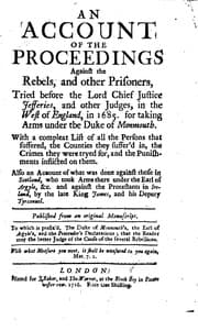 Tapa de An Account of the Proceedings Against the Rebels, and Other Prisoners, Tried Before the Lord ..