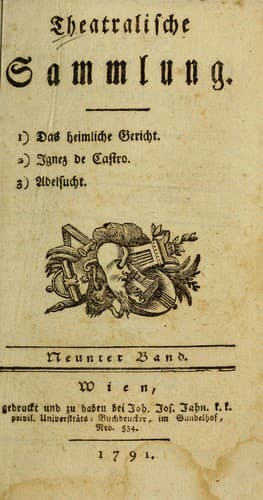 Tapa de Theatralische Sammlung