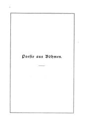 Tapa de Poesie aus Boehmen: Fremde und eigene Uebersetzungen aus dem boehmischen