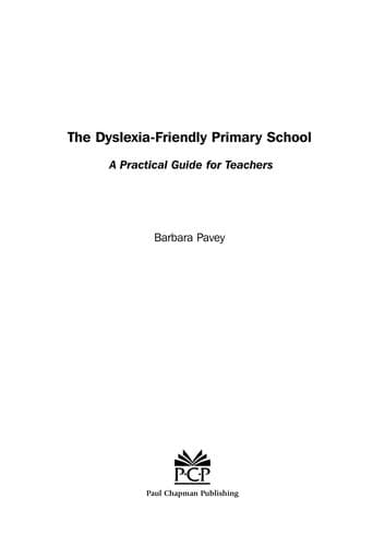 Tapa de The dyslexia-friendly primary school