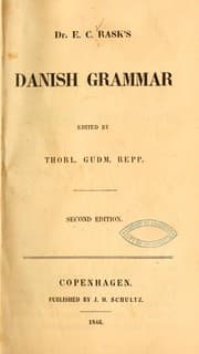 Tapa de Dr. E. C. Rask's Danish grammar