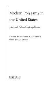 Tapa de Modern polygamy in the United States