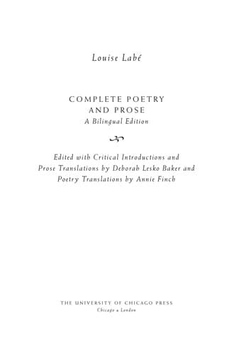 Tapa de Complete poetry and prose