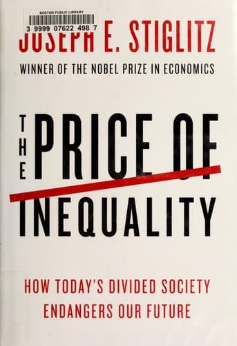Tapa de The price of inequality