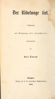 Tapa de Das Nibelungenlied