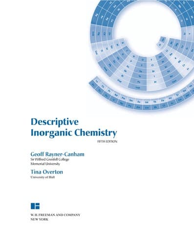 Tapa de Descriptive inorganic chemistry