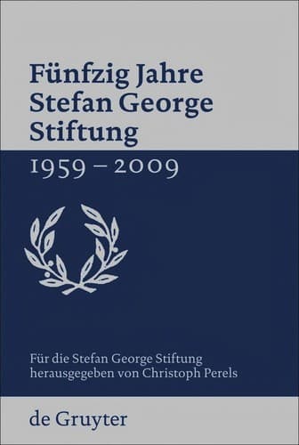 Tapa de Fünfzig Jahre Stefan George Stiftung