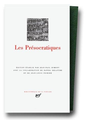 Tapa de Les Présocratiques