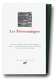 Tapa de Les Présocratiques