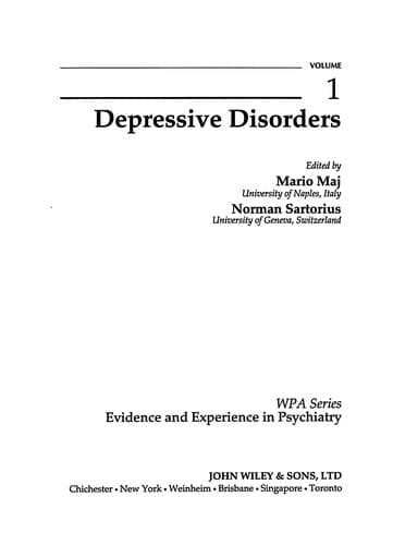 Tapa de Depressive disorders